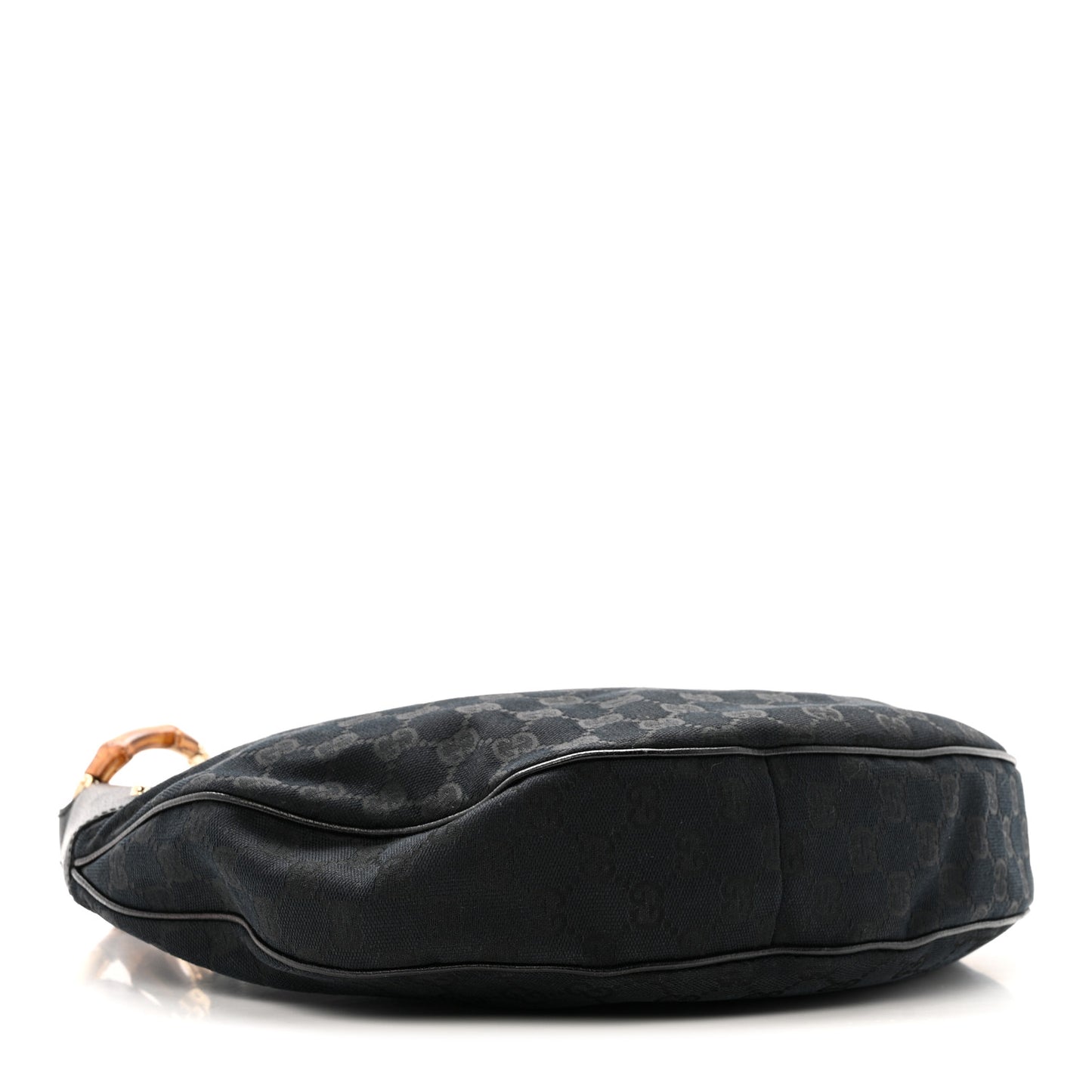 Monogram Half Moon Bamboo Ring Hobo Black