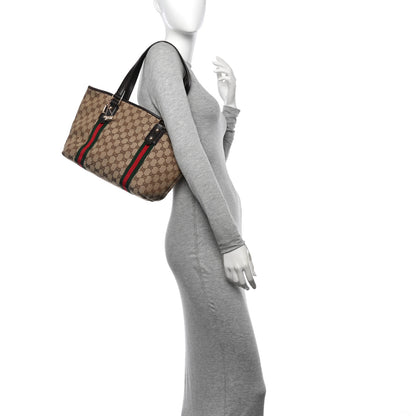 Gucci Monogram Medium Jolicoeur Tote Dark Brown 2 of 12