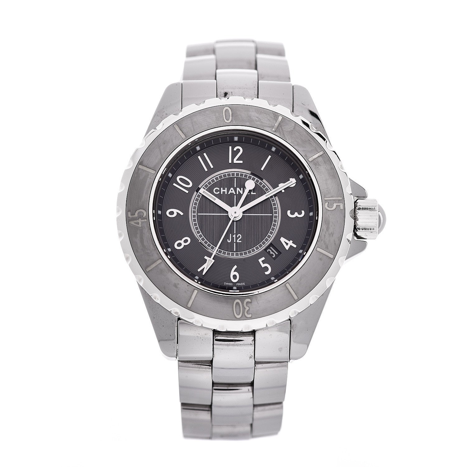 Chanel Titanium Ceramic 33mm J12 Chromatic Quartz Watch 1 of 6