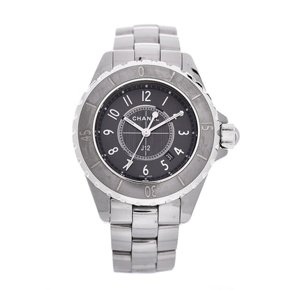 Chanel Titanium Ceramic 33mm J12 Chromatic Quartz Watch 1 of 6