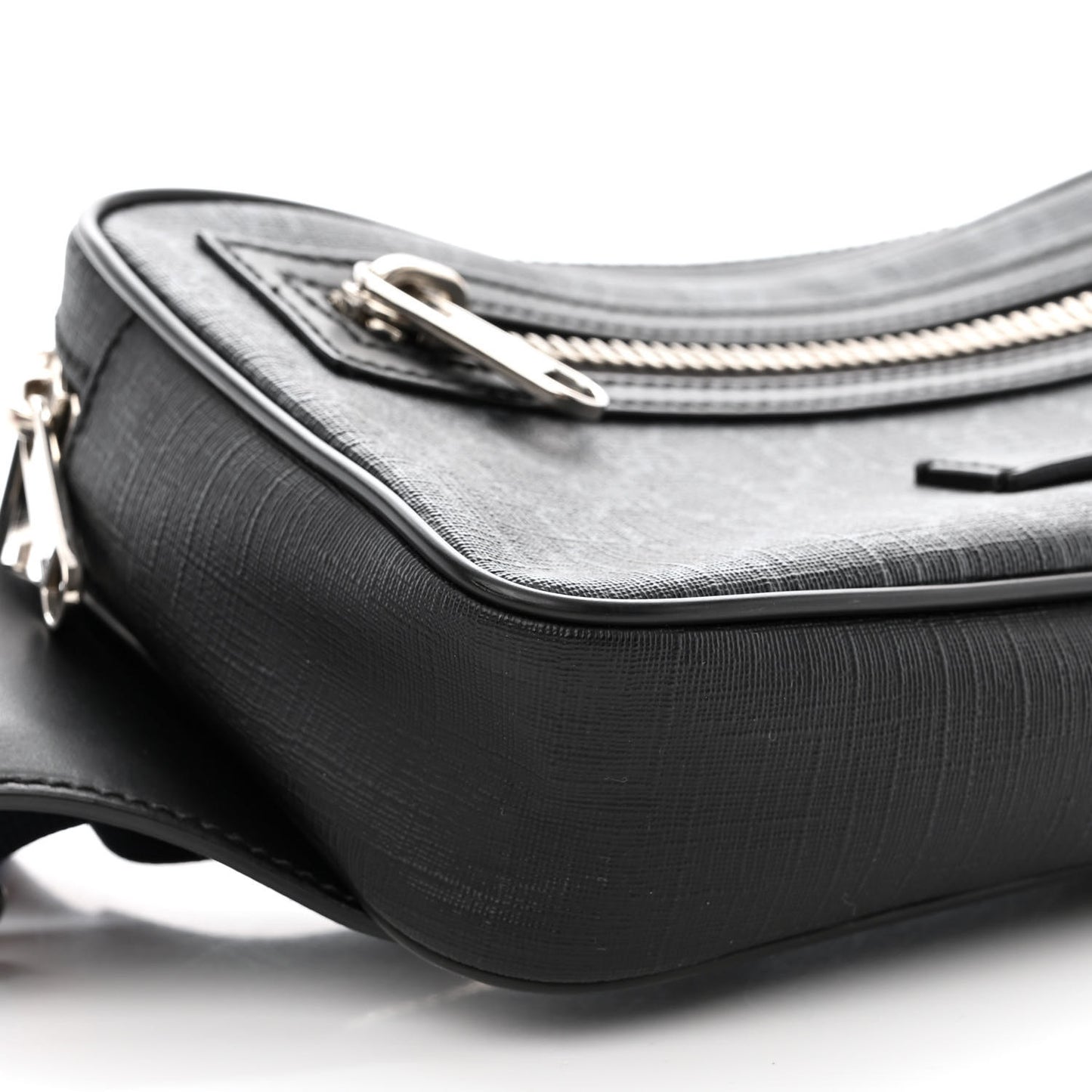 Soft GG Supreme Monogram Web Belt Bag Black Grey