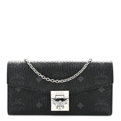 MCM Visetos Large Patricia Wallet On Chain Black 1 of 11