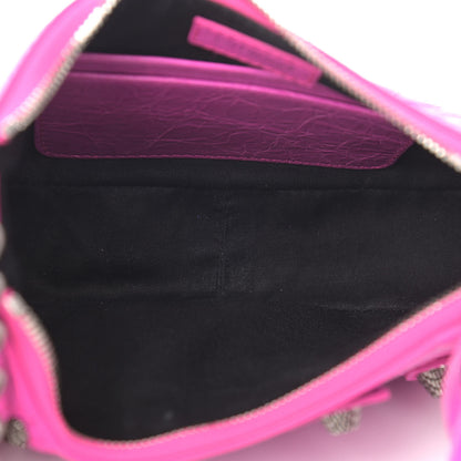 Balenciaga Agneau Arena Le Cagole Mini Purse With Chain Lipstick Pink 5 of 10
