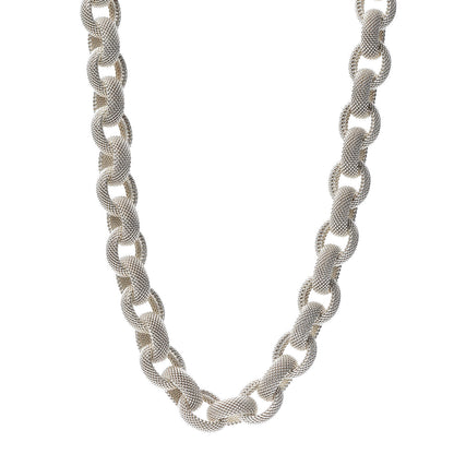 Tiffany Sterling Silver Somerset Mesh Link Necklace 1 of 4