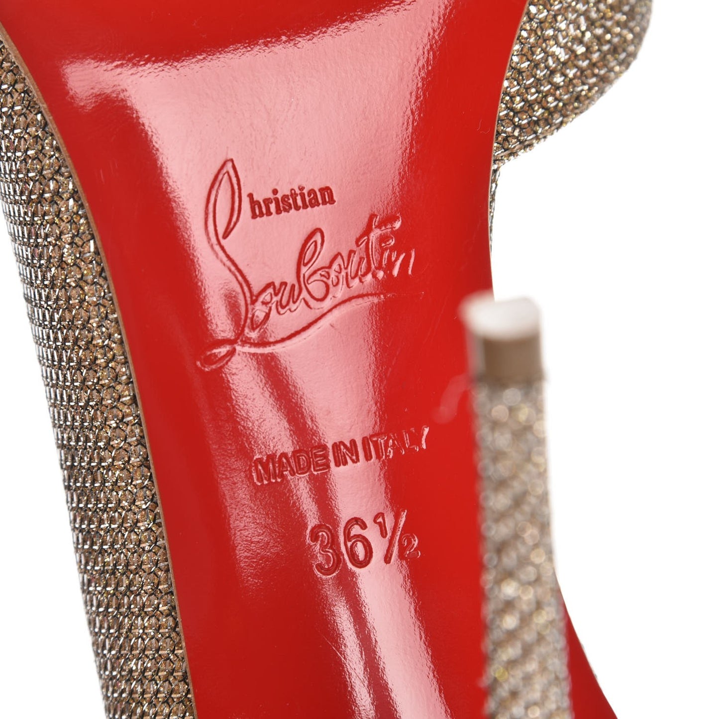 Glitter Luminor Iriza 100 Pumps 36.5 Gold