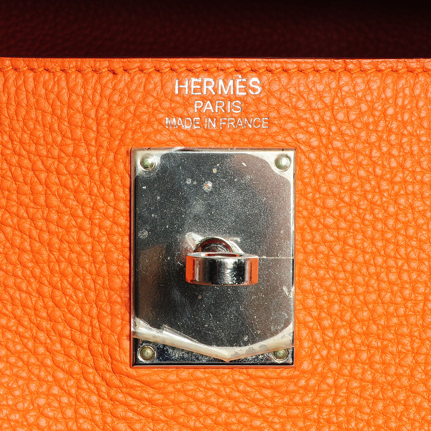Hermes Togo Shoulder Kelly 40 Orange 18 of 21