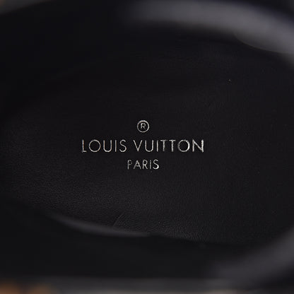 Louis Vuitton Suede Calfskin Monogram LV Black Heart Laureate Platform Desert Boots 37 Black 7 of 9