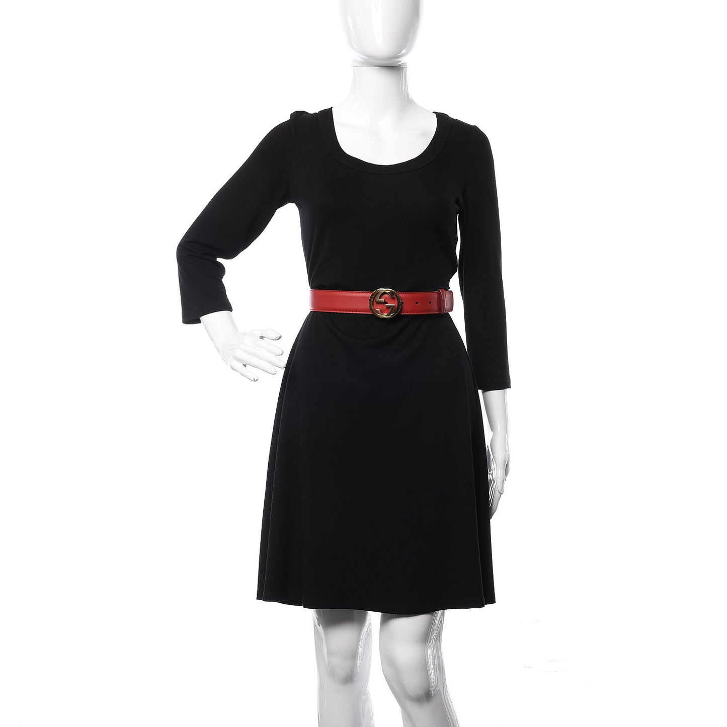 Moon Calfskin Interlocking G 37mm Belt 85 34 Tabasco
