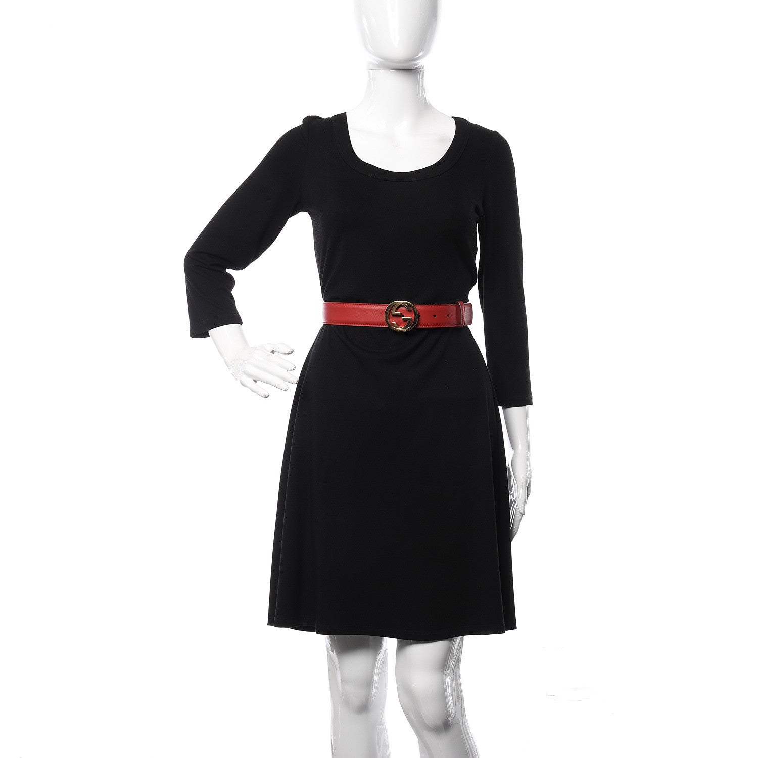 Gucci Moon Calfskin Interlocking G 37mm Belt 85 34 Tabasco 2 of 8