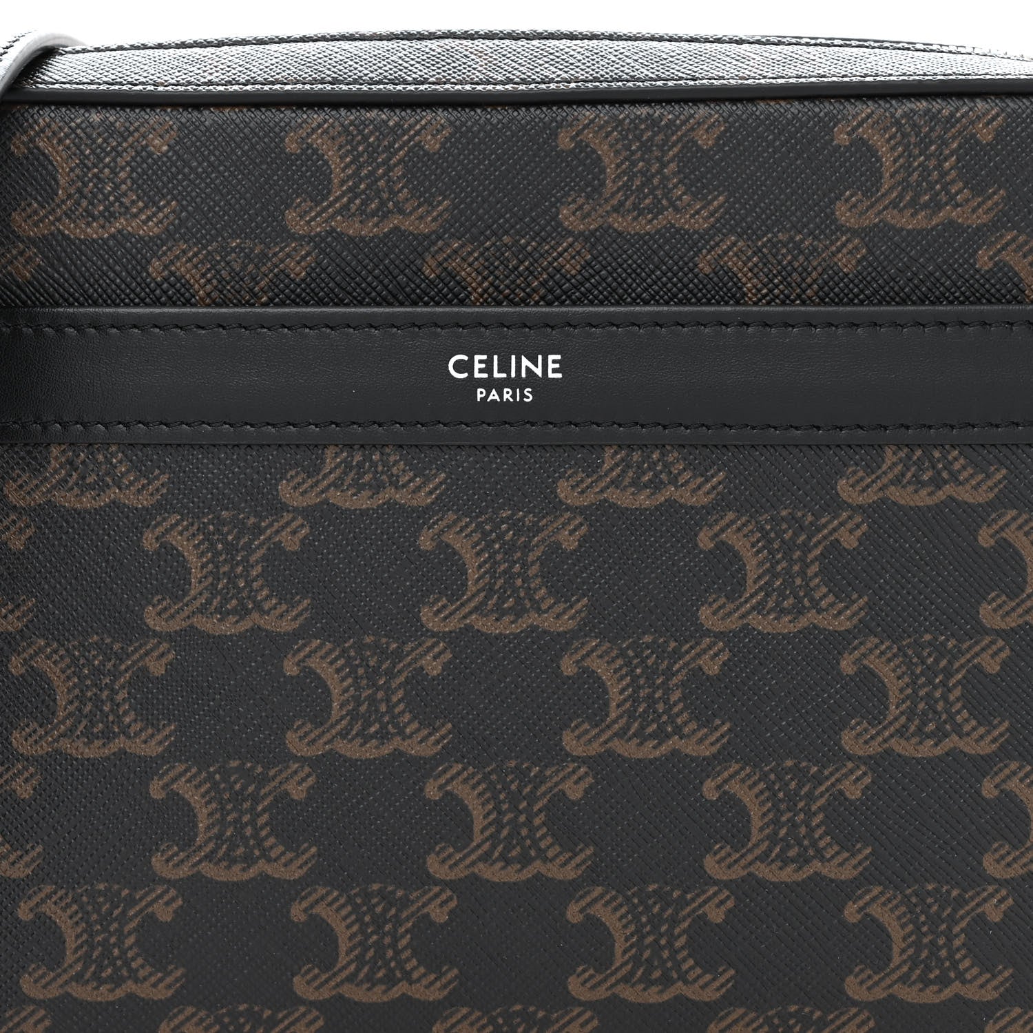 Celine Triomphe Canvas Small Messenger Bag Black 9 of 12