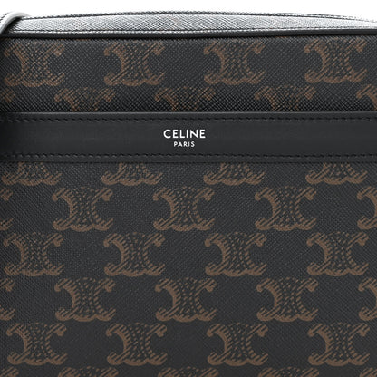 Celine Triomphe Canvas Small Messenger Bag Black 9 of 12