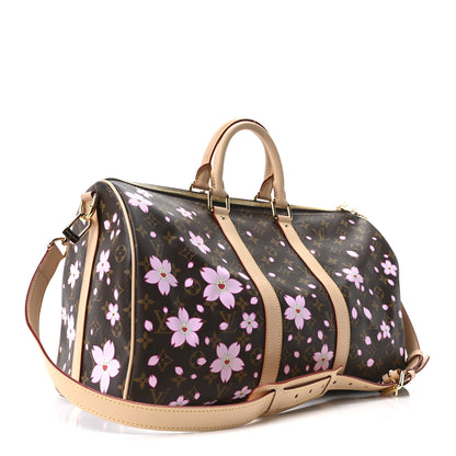 Louis Vuitton LV X TM Monogram Cherry Blossom Keepall Bandouliere 45 Sakura Brown 2 of 8