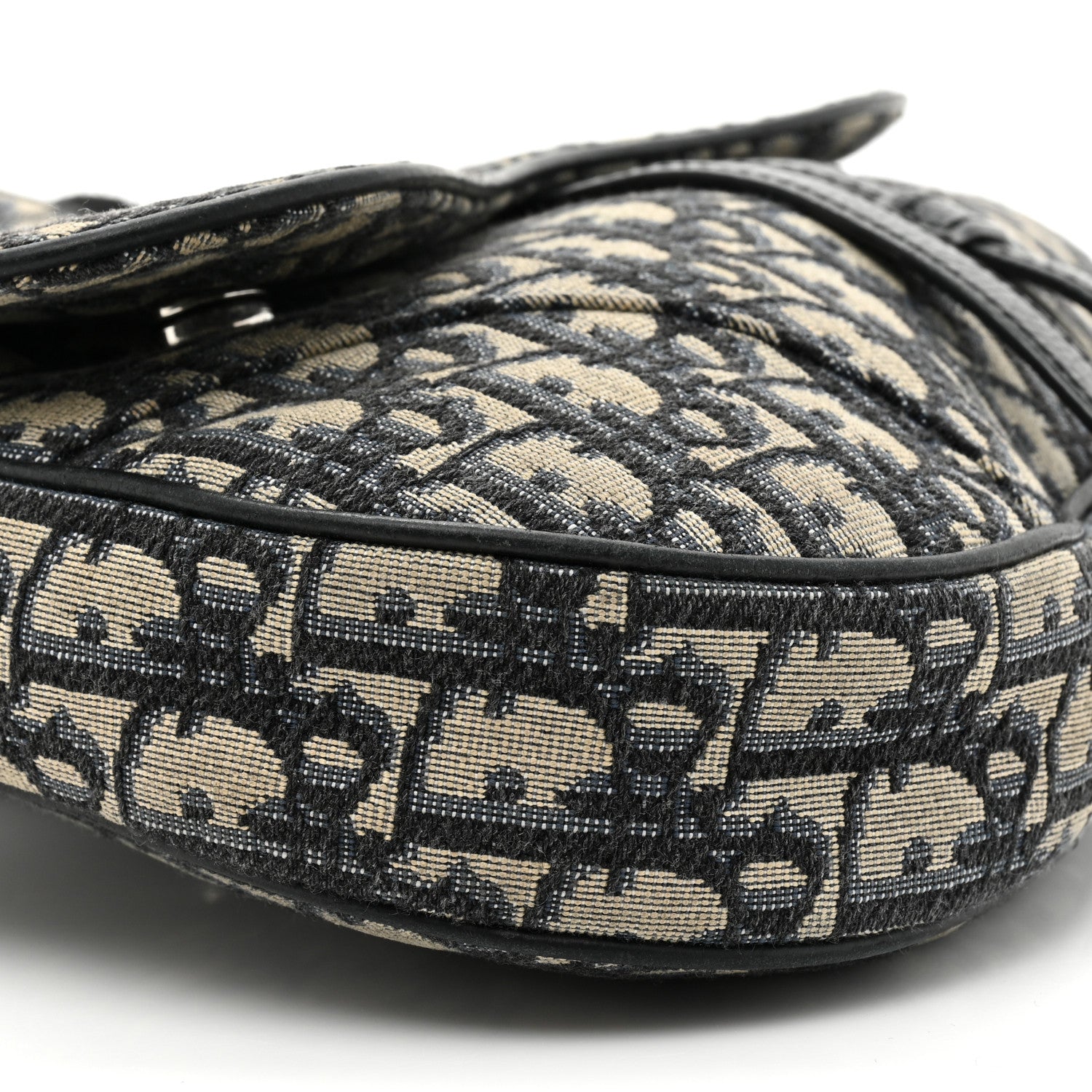 Christian Dior Oblique Mens Saddle Bag Blue 8 of 10