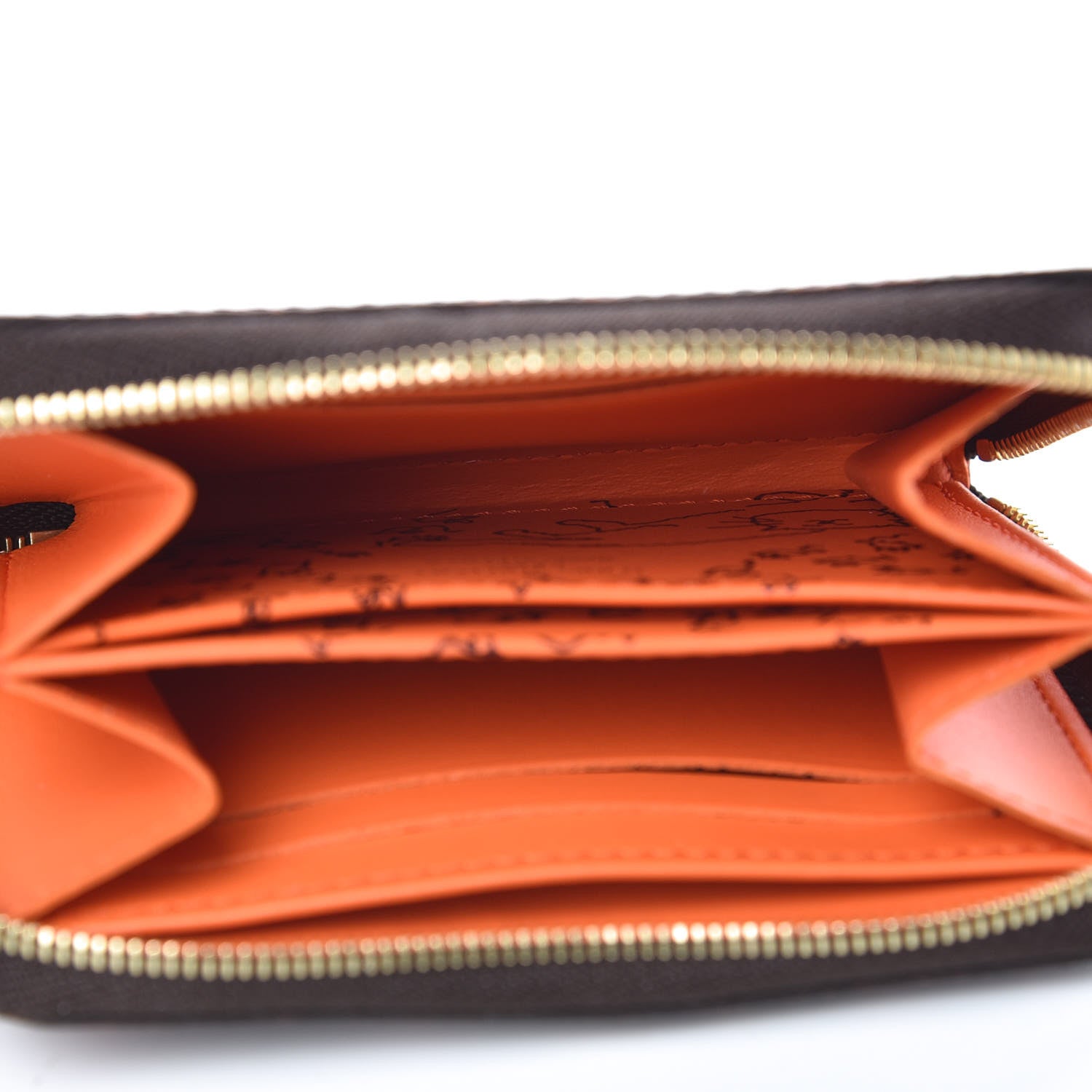 Louis Vuitton Catogram Zippy Coin Purse Marron 5 of 8