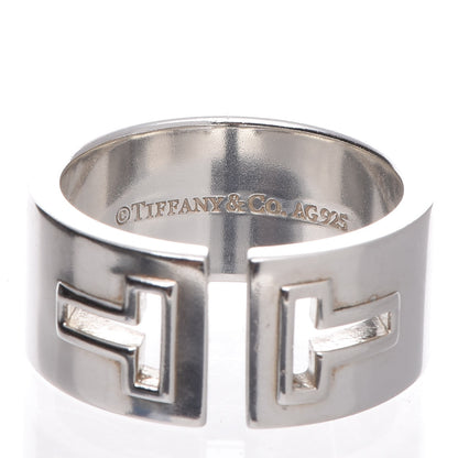 Tiffany Sterling Silver T Cutout Ring 57 8 4 of 4