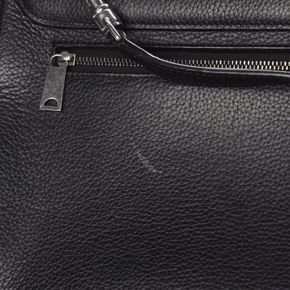 Celine Drummed Calfskin Suede Small Trapeze Black 10 of 16