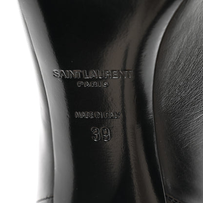 Saint Laurent Calfskin Kiki Over The Knee Boots 39 Black 6 of 7