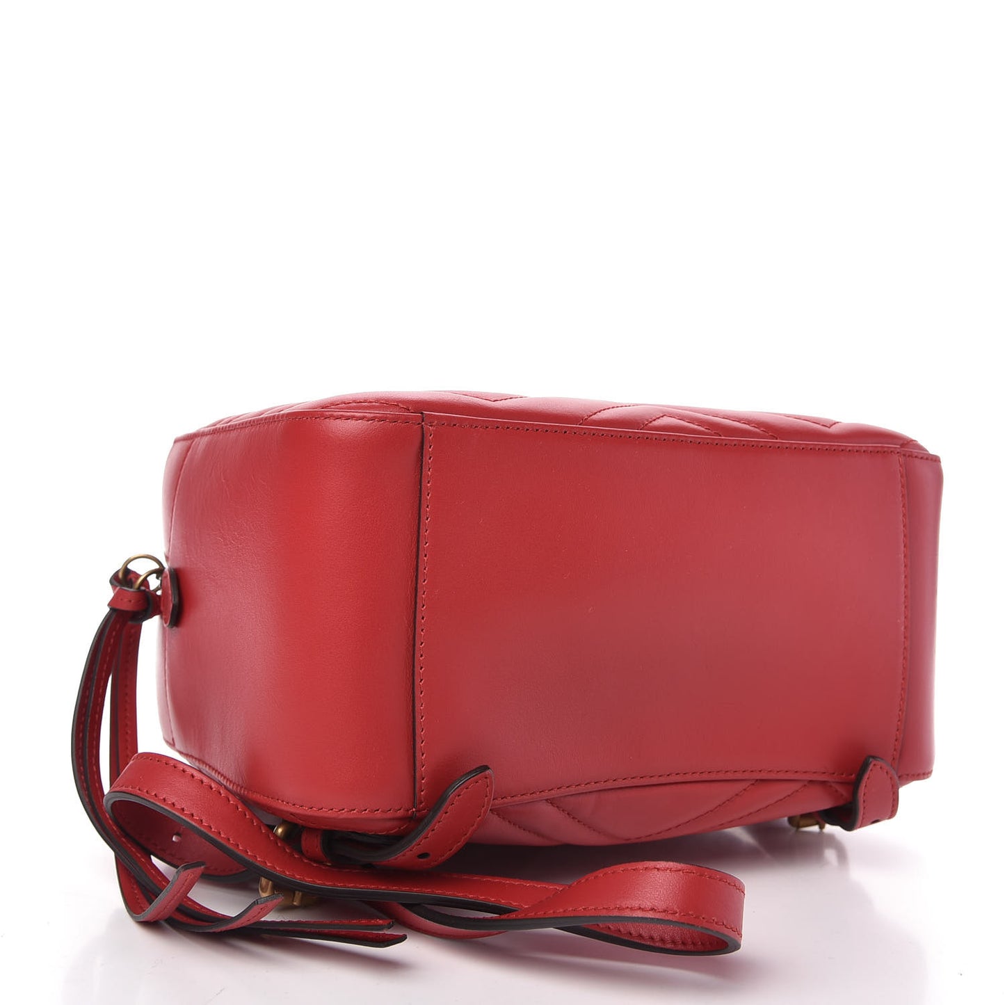 Calfskin Matelasse GG Marmont Dome Backpack Hibiscus Red