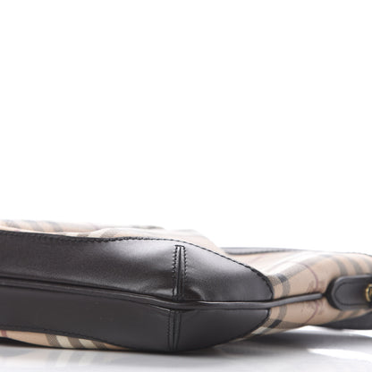 Burberry Haymarket Check Hartham Shoulder Bag Chocolate 8 of 10