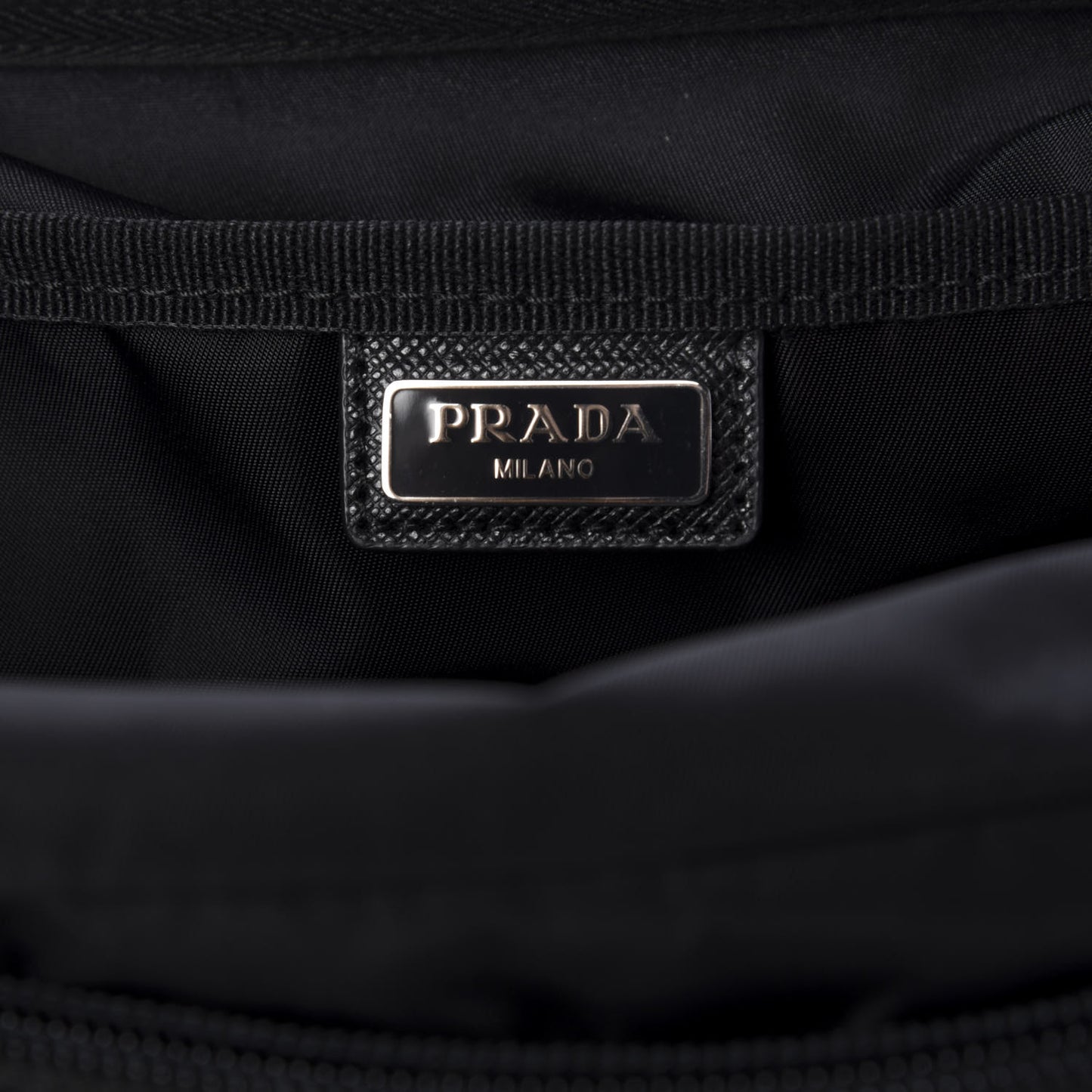 Nylon Saffiano Toiletry Case Black