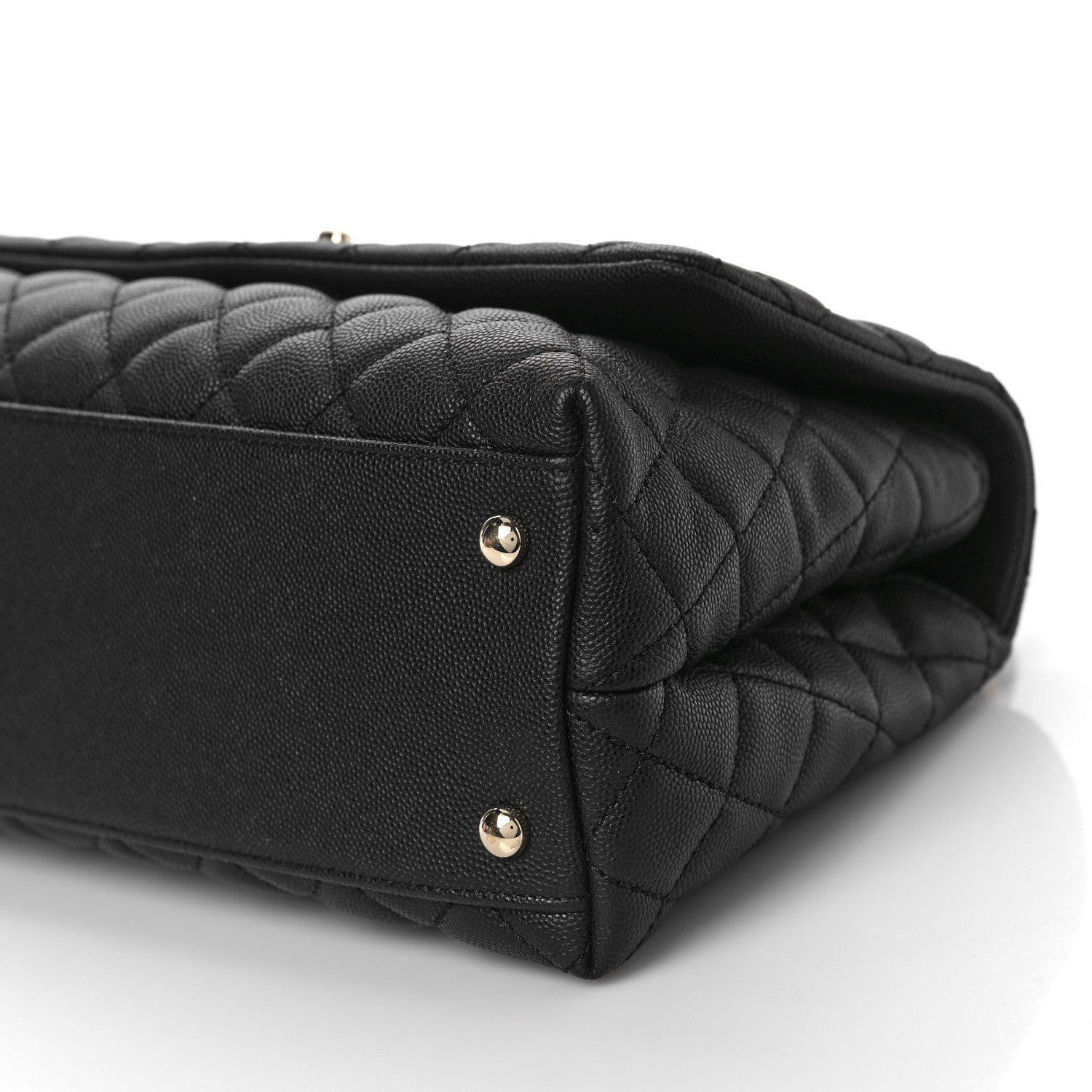 Chanel Caviar Quilted Small Coco Handle Flap Black 9 of 9