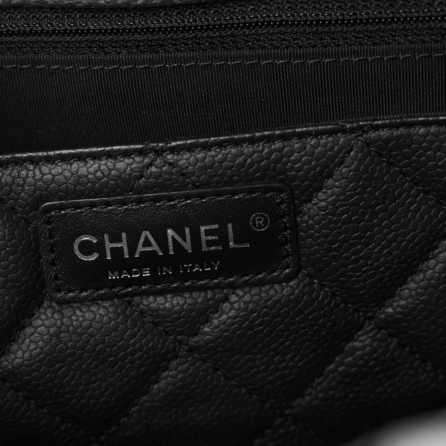 Chanel Caviar Quilted Large CC Box Shopping Tote Black 6 of 10