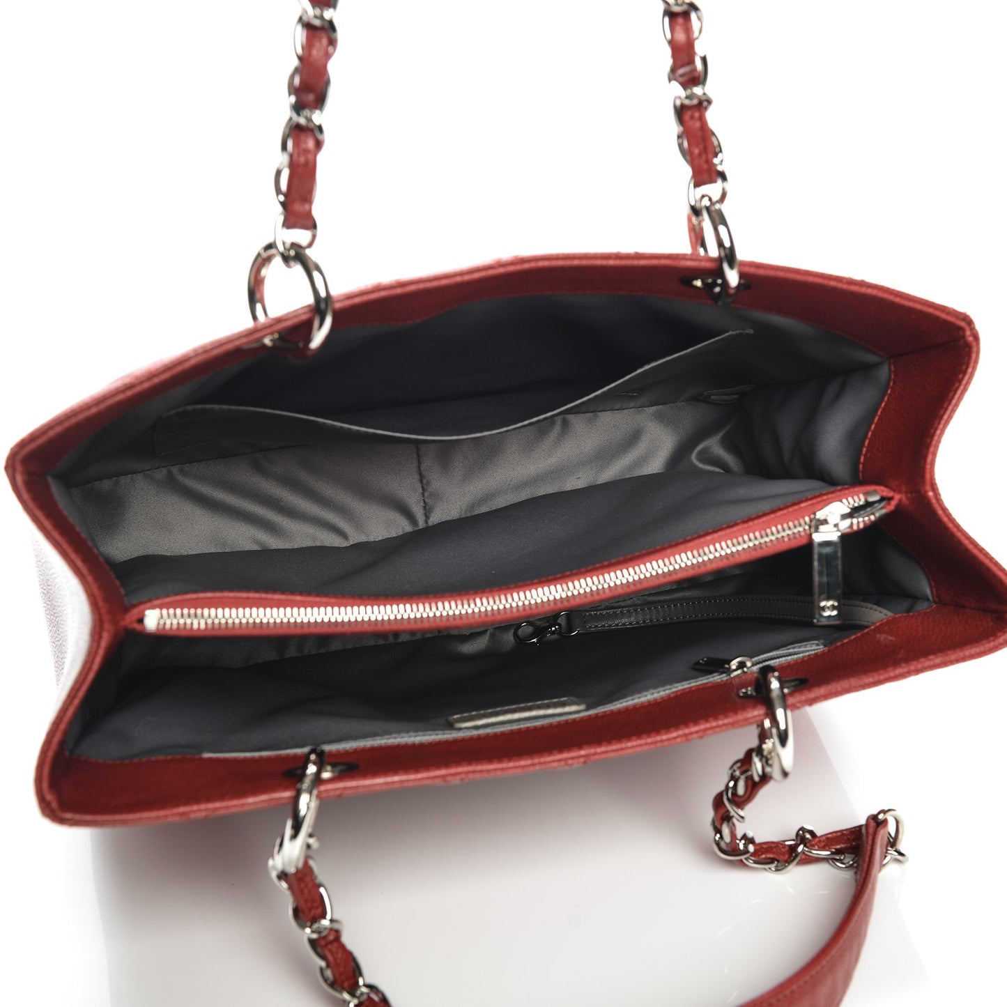 Caviar Quilted Grand Shopping Tote GST Red