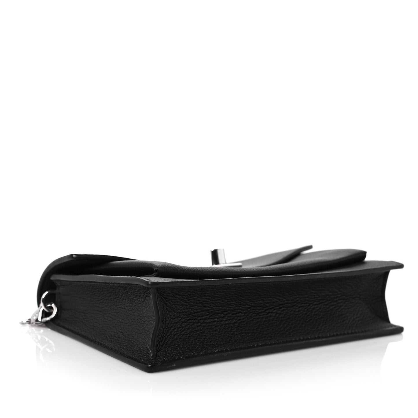 Soft Calfskin My Lockme Chain Pochette Black