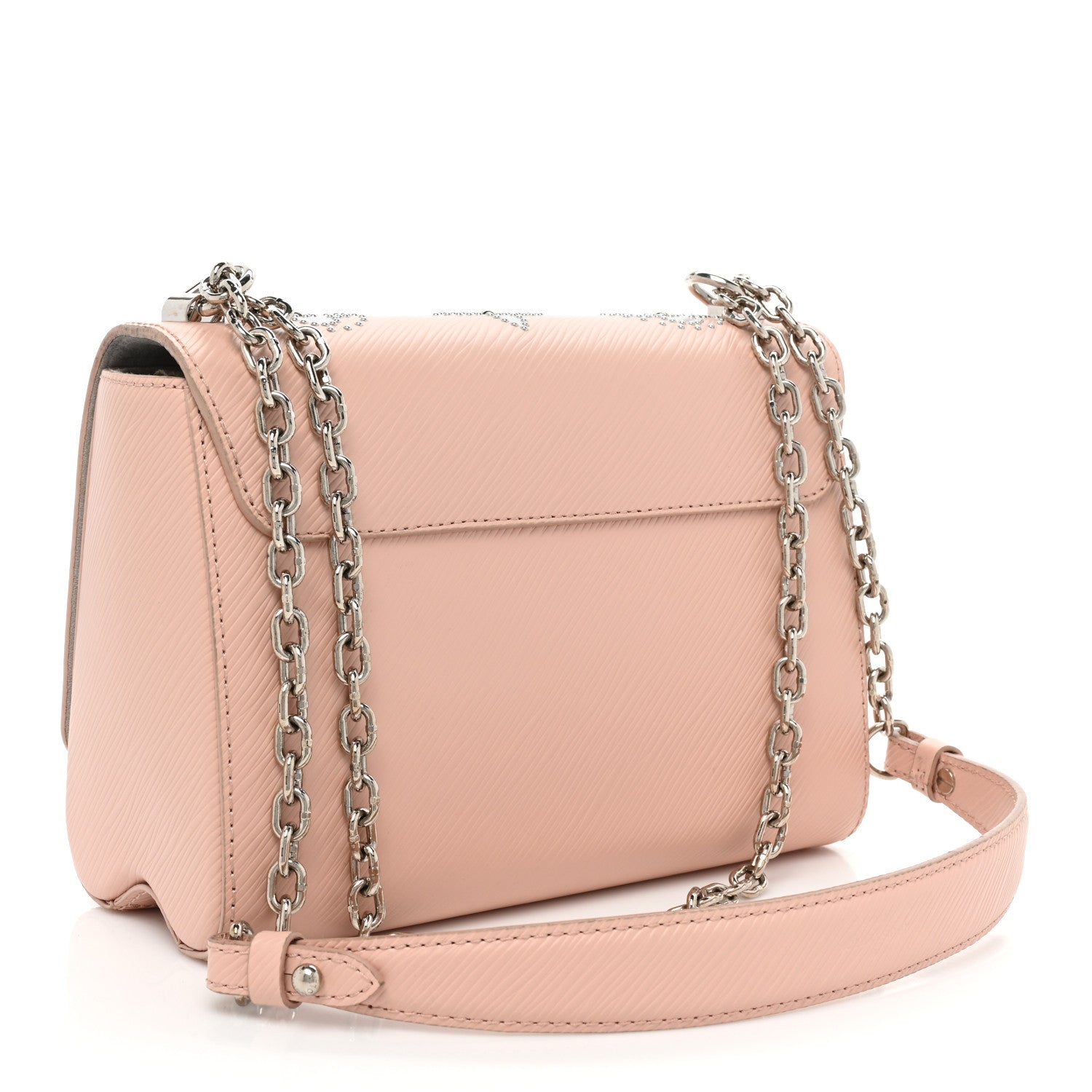 Louis Vuitton Epi Mechanical Flowers Twist Shoulder Bag MM Rose Ballerine 4 of 19