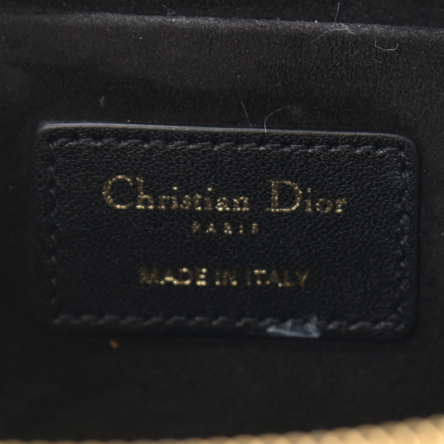 Christian Dior Lambskin Cannage Small Diortravel Vanity Case Black 6 of 10