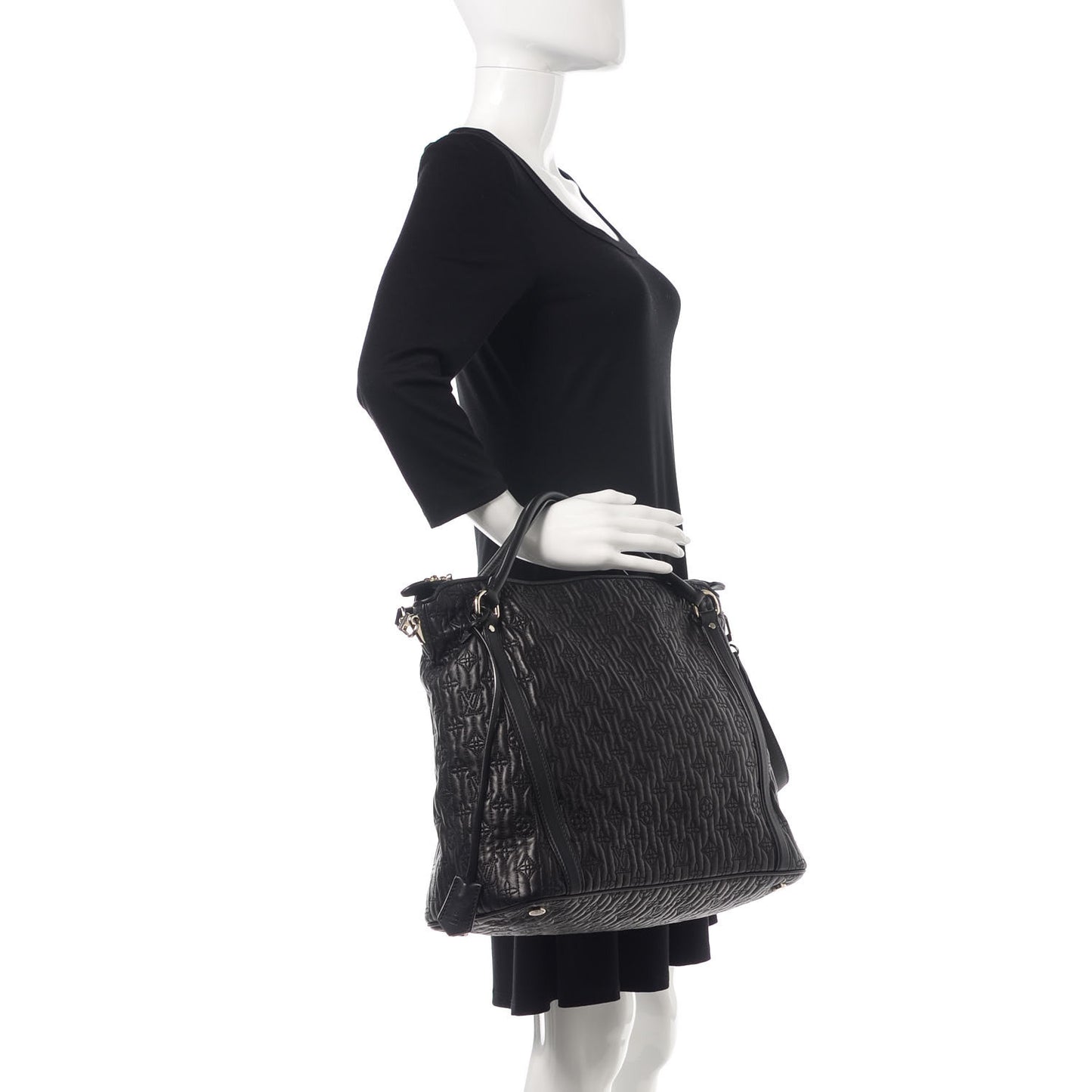 Monogram Lambskin Antheia Ixia MM Black
