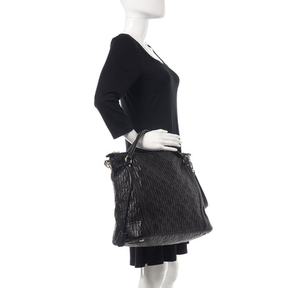 Louis Vuitton Monogram Lambskin Antheia Ixia MM Black 2 of 10