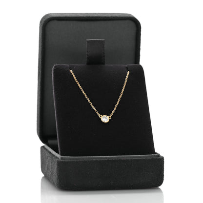Tiffany 18K Yellow Gold Diamond .19ct Elsa Peretti Diamonds by the Yard Pendant Necklace 5 of 5