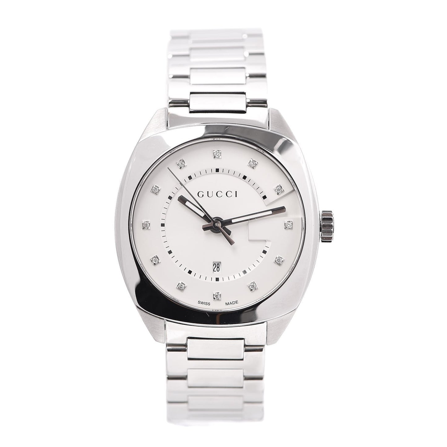 Stainless Steel Diamond 37mm G-Timeless Quartz Watch White