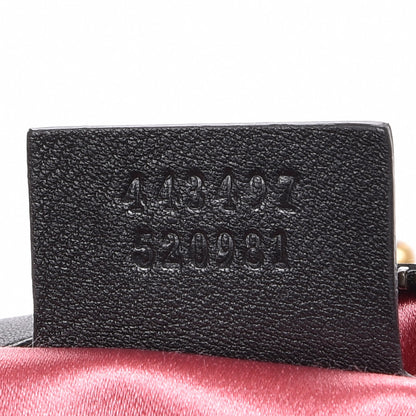 Gucci Velvet Matelasse Small GG Marmont Shoulder Bag Black 8 of 8