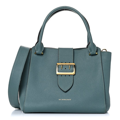 Burberry Soft Grain Calfskin Medium Buckle Tote Celadon Blue 1 of 21