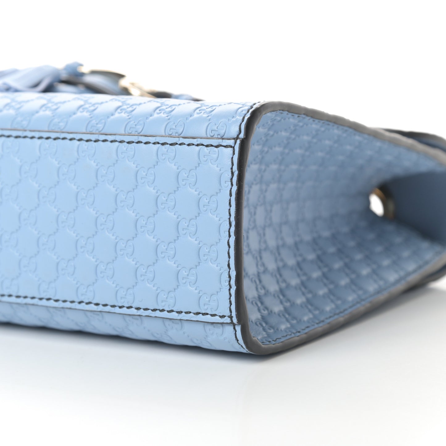 Microguccissima Medium Emily Chain Shoulder Bag Mineral Blue