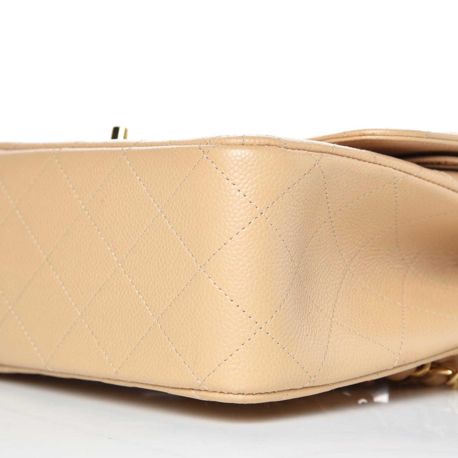 Chanel Caviar Quilted Jumbo Double Flap Beige Clair 6 of 10