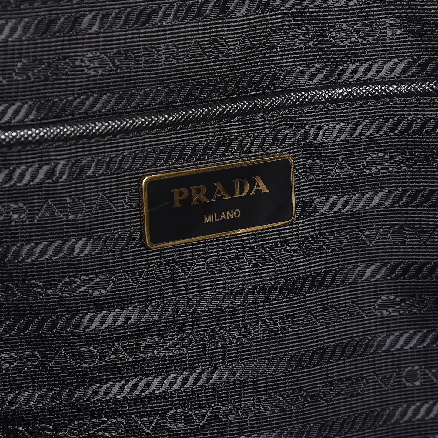 Tessuto Nylon Saffiano Tote Black