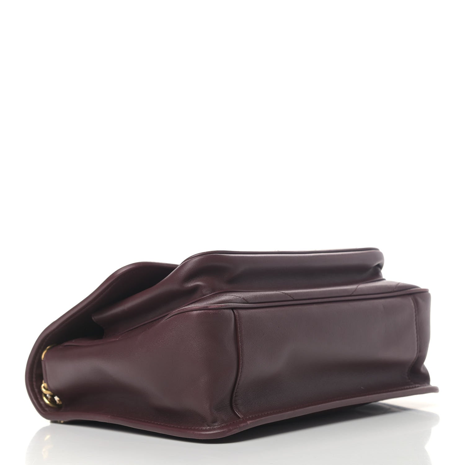 Saint Laurent Lambskin Matelasse Monogram Medium Niki Chain Satchel Burgundy 3 of 9