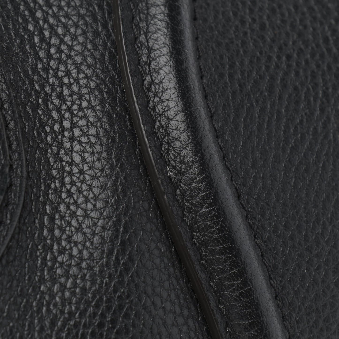 Drummed Calfskin Mini Luggage Black