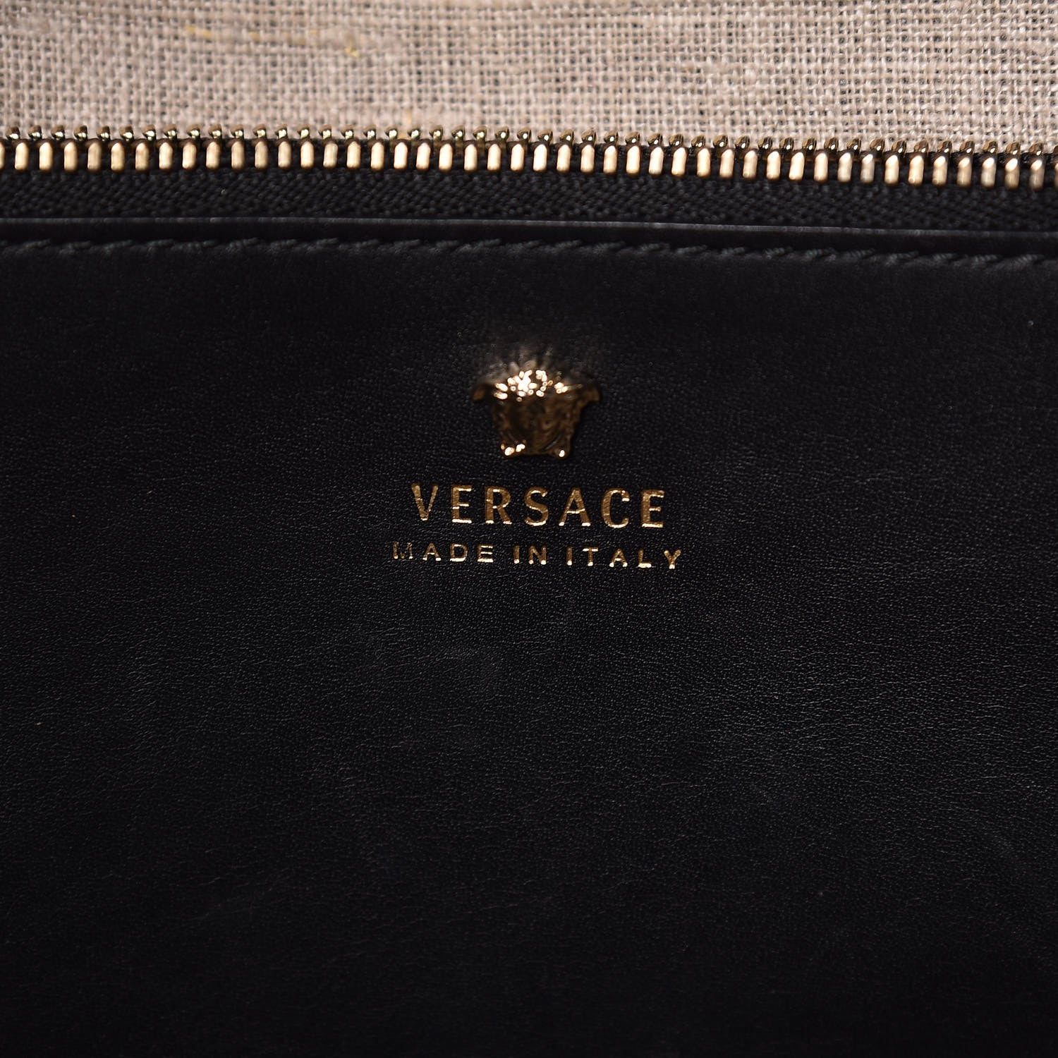 Versace Calfskin Large Palazzo Empire Bag Black 7 of 40