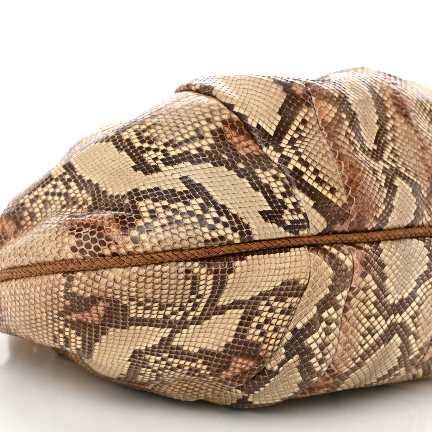 Gucci Python Medium Marrakech Shoulder Bag Beige 9 of 10