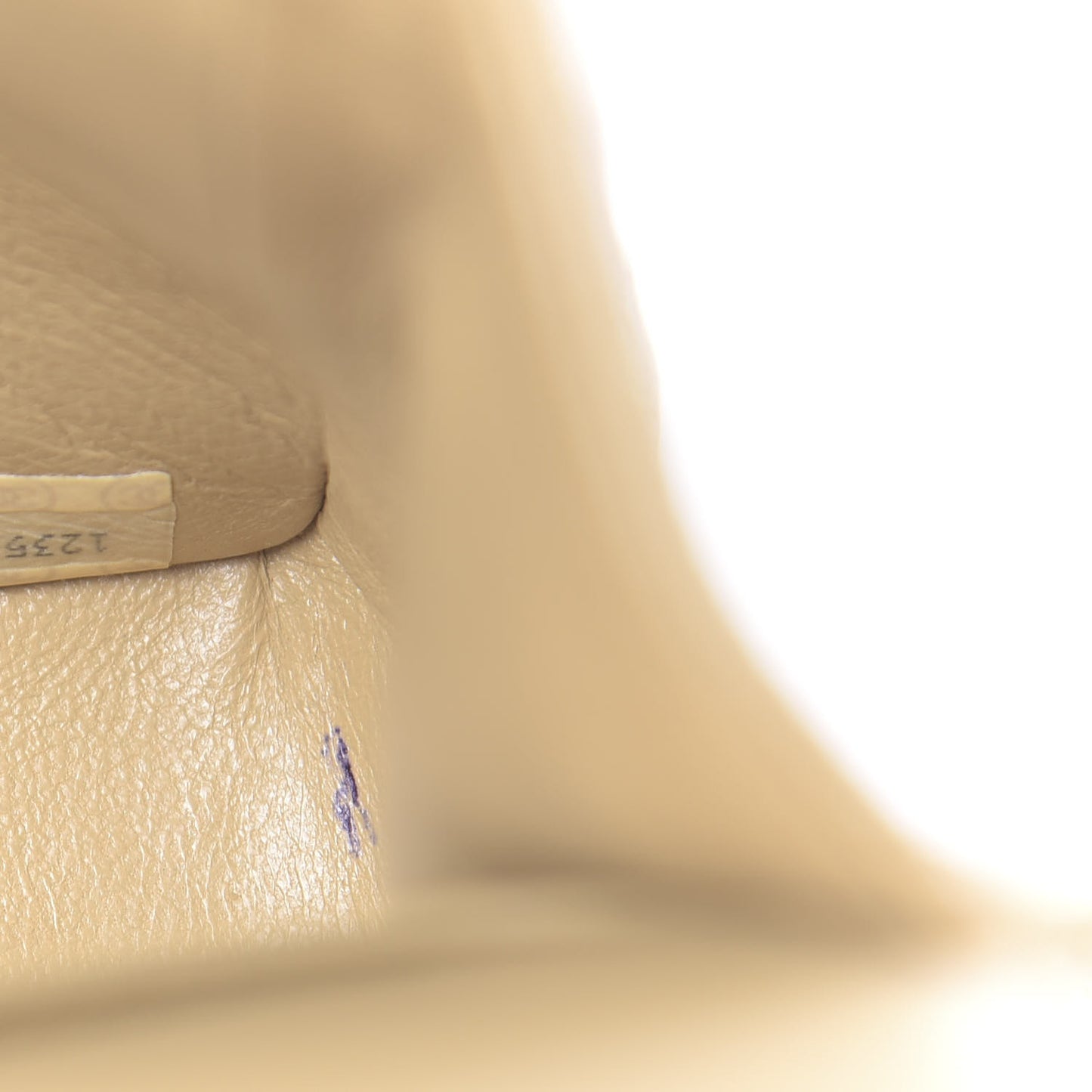 Lambskin Quilted Medium Double Flap Beige