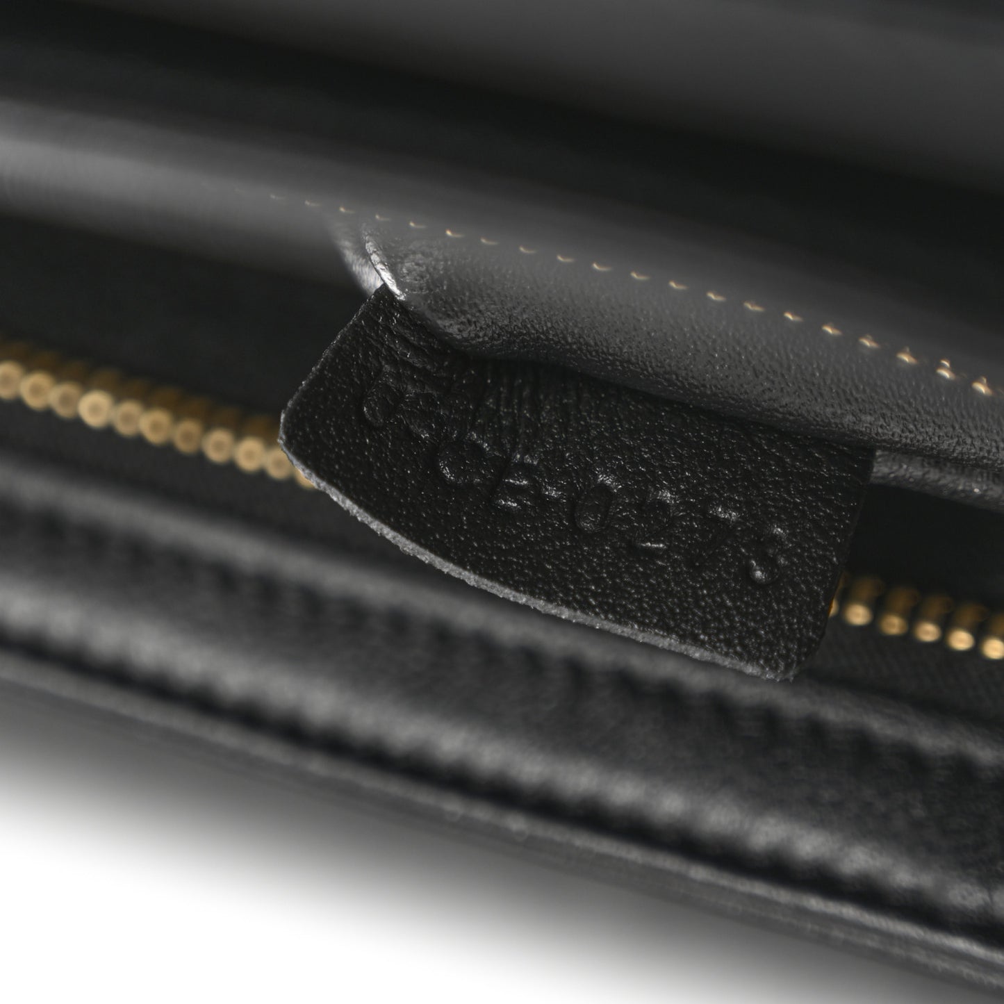 Shiny Calfskin Medium Triomphe Black