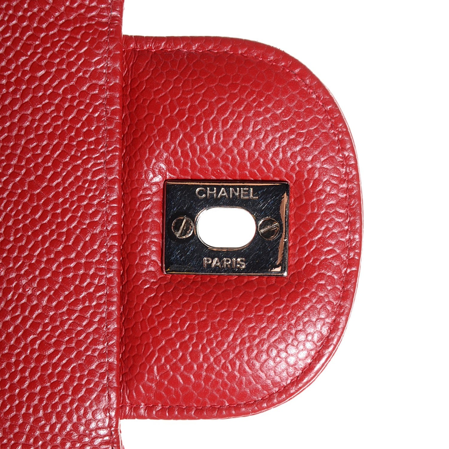 Chanel Caviar Quilted Maxi Single Flap Red 9 of 9