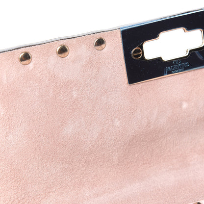 Valentino Garavani Craquele Nappa Small Rockstud Spike Shoulder Bag Water Rose 7 of 11