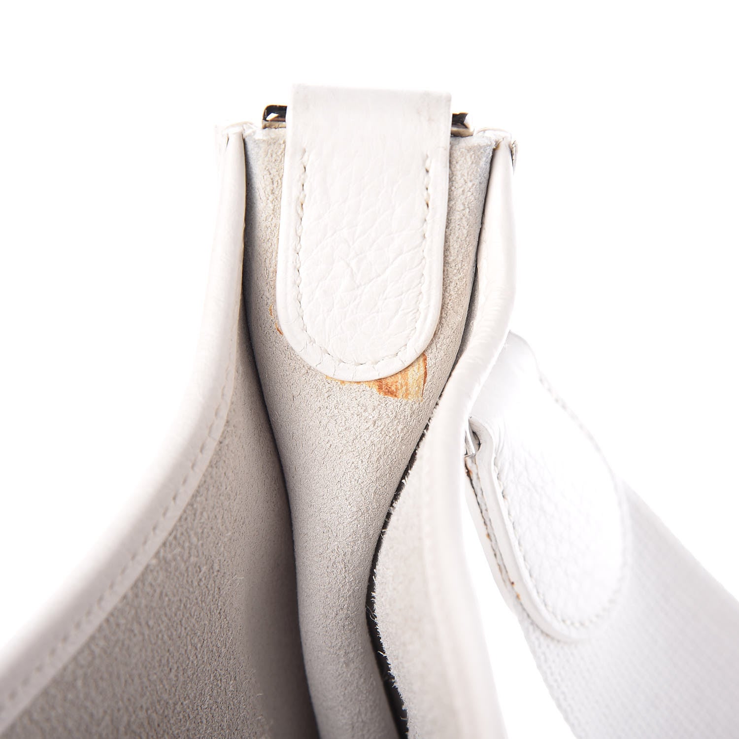 Hermes Taurillon Clemence Evelyne II PM White 8 of 20