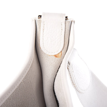 Hermes Taurillon Clemence Evelyne II PM White 8 of 20