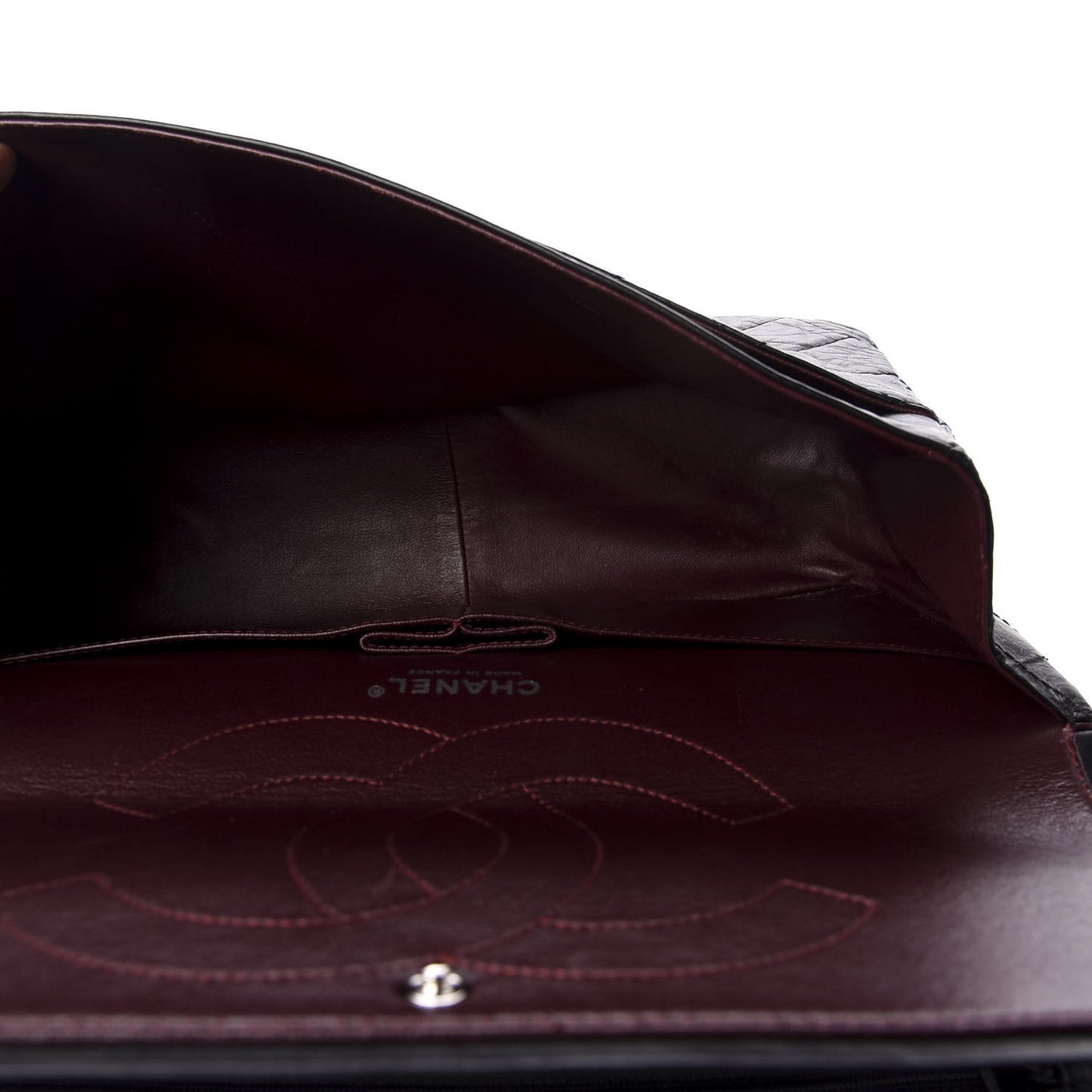 Aged Calfskin Quilted 2.55 Reissue 227 Flap Black